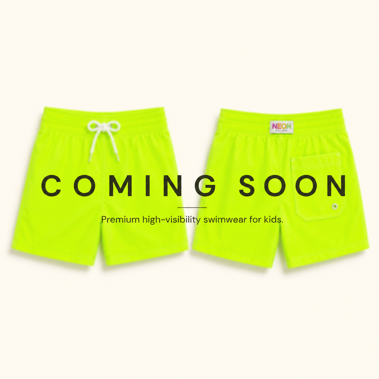 NEON Kids Swim Trunks – Coming Soon